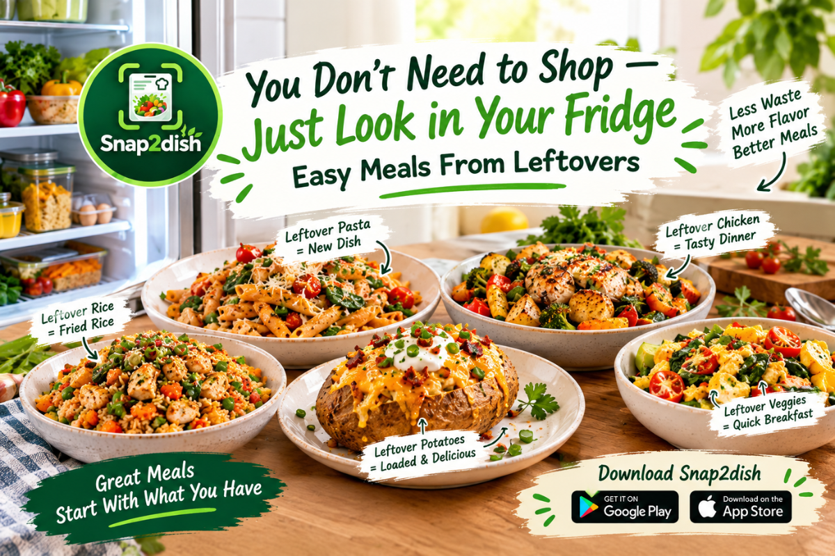 You Don’t Need to Shop — Just Look in Your Fridge: Easy Meals From Leftovers