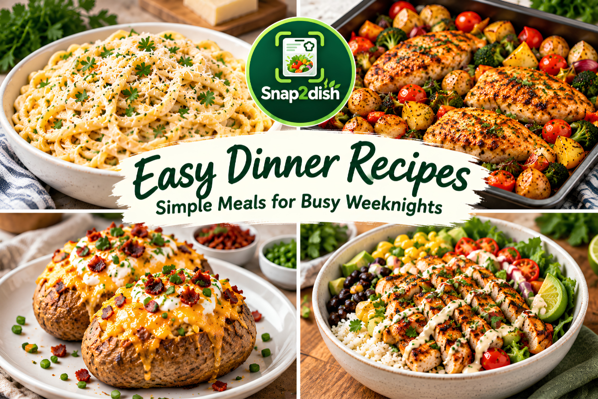 Easy Dinner Recipes: Simple Meals for Busy Weeknights